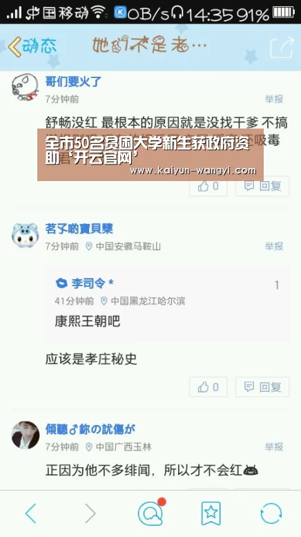 全市50名贫困大学新生获政府资助‘开云官网’(图1) 开云官网